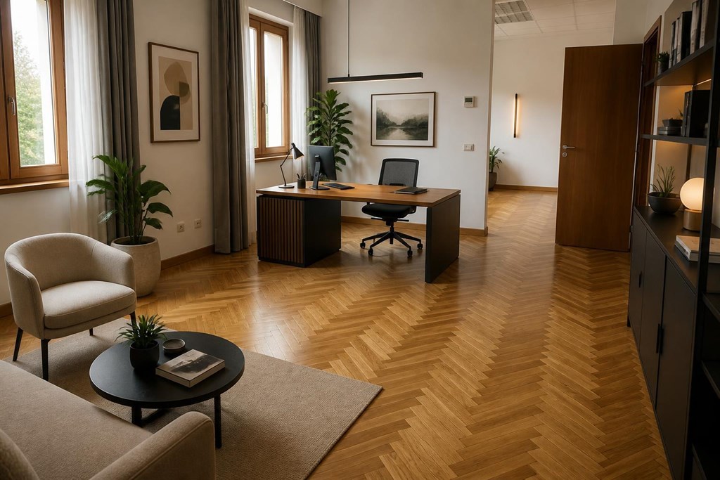 Foto 1 Da imagen a tu negocio con nuestro parquet para oficinas y despachos con acabado elegante en Lugo