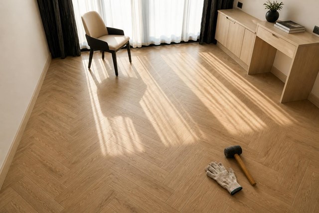Renueva tu hogar con nuestra colocación de tarima vinílica en espiga Lugo - Imagen 1